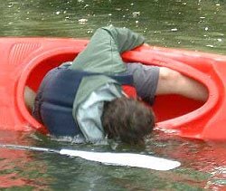 canoeing wet exit capsize